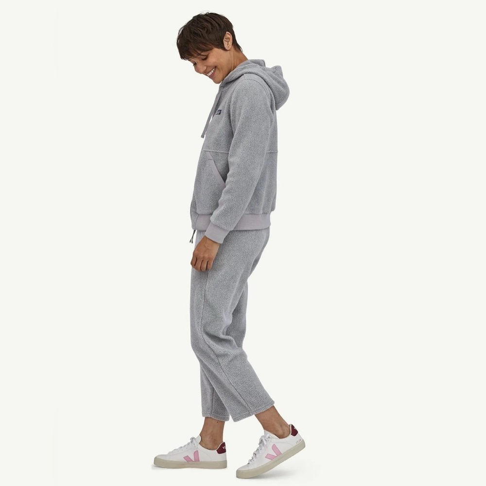 Patagonia Women's Shearling Cropped Pants Salt Grey - size XL NWT/18